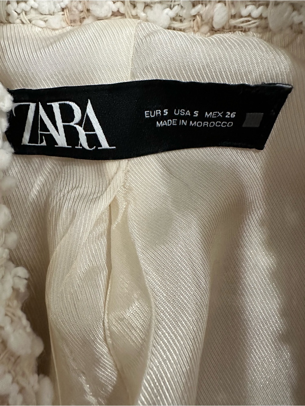 ZARA Tweed Double-Breasted Blazer - Picture 3 of 3